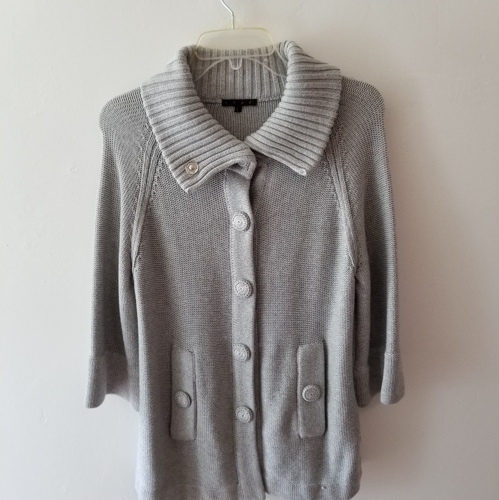Shae Gray Button Cardigan